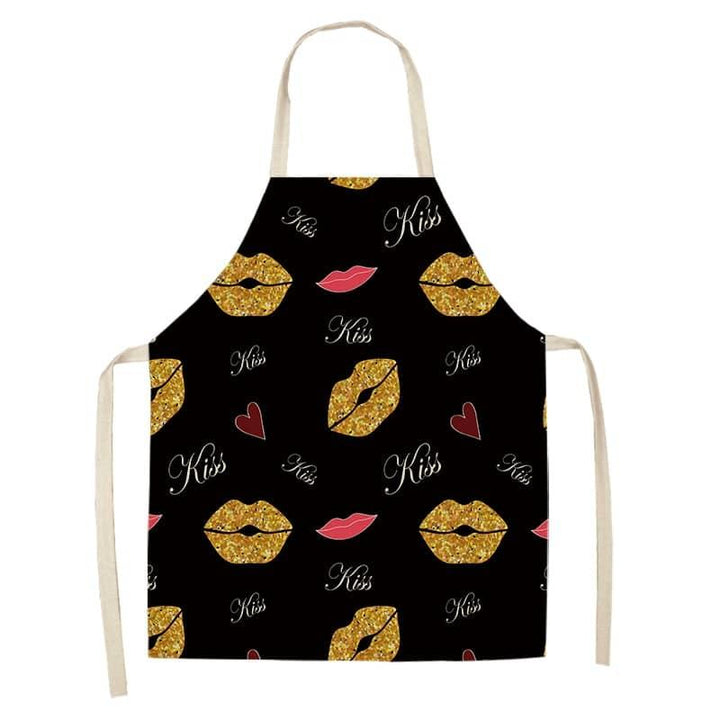 Women's Bronze Patterned Kitchen Apron - Trendha