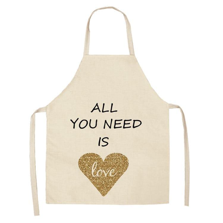 Women's Bronze Patterned Kitchen Apron - Trendha