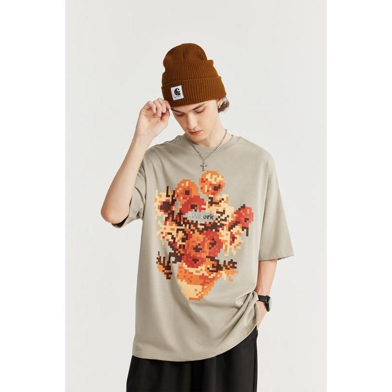 Metallic Sunflower Print T-Shirt