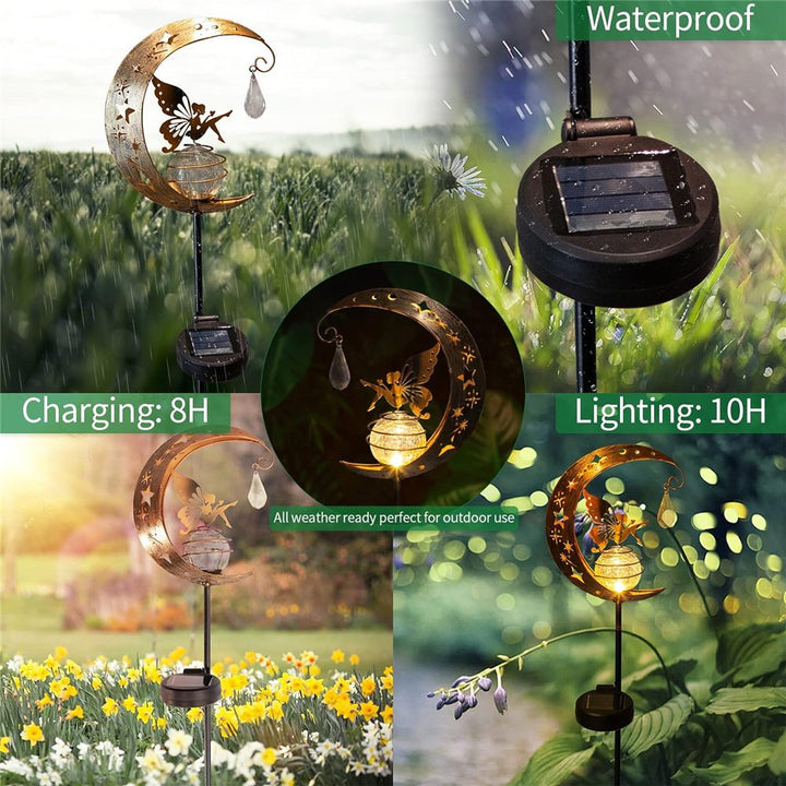 Enchanting Solar Moon Fairy Garden Light