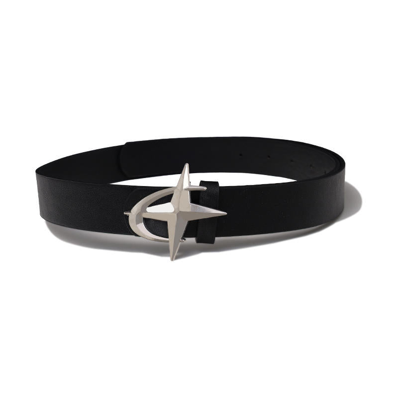 Cross Star Buckle Women's Belt