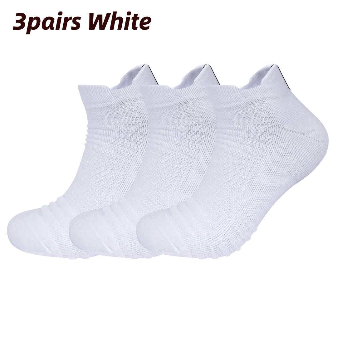 3 Pairs Cushioned Mesh Sports Socks