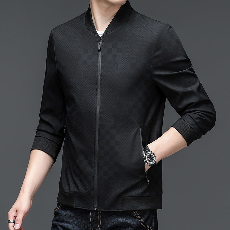 Trendy Plaid Casual Men's Clothing Jacket