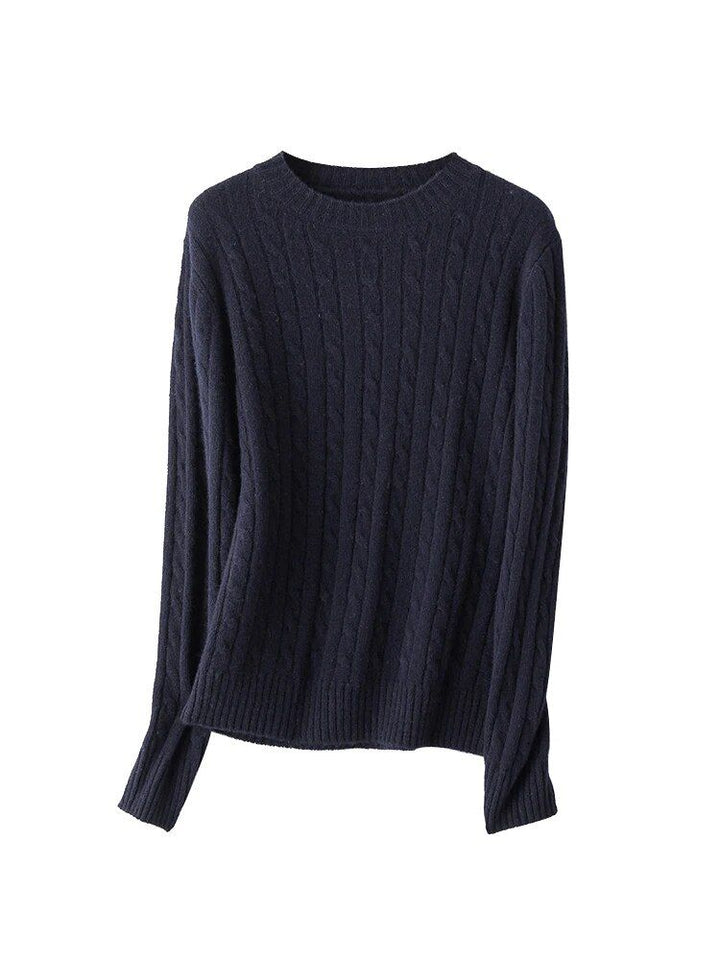 Luxurious Wool Cable Knit Pullover