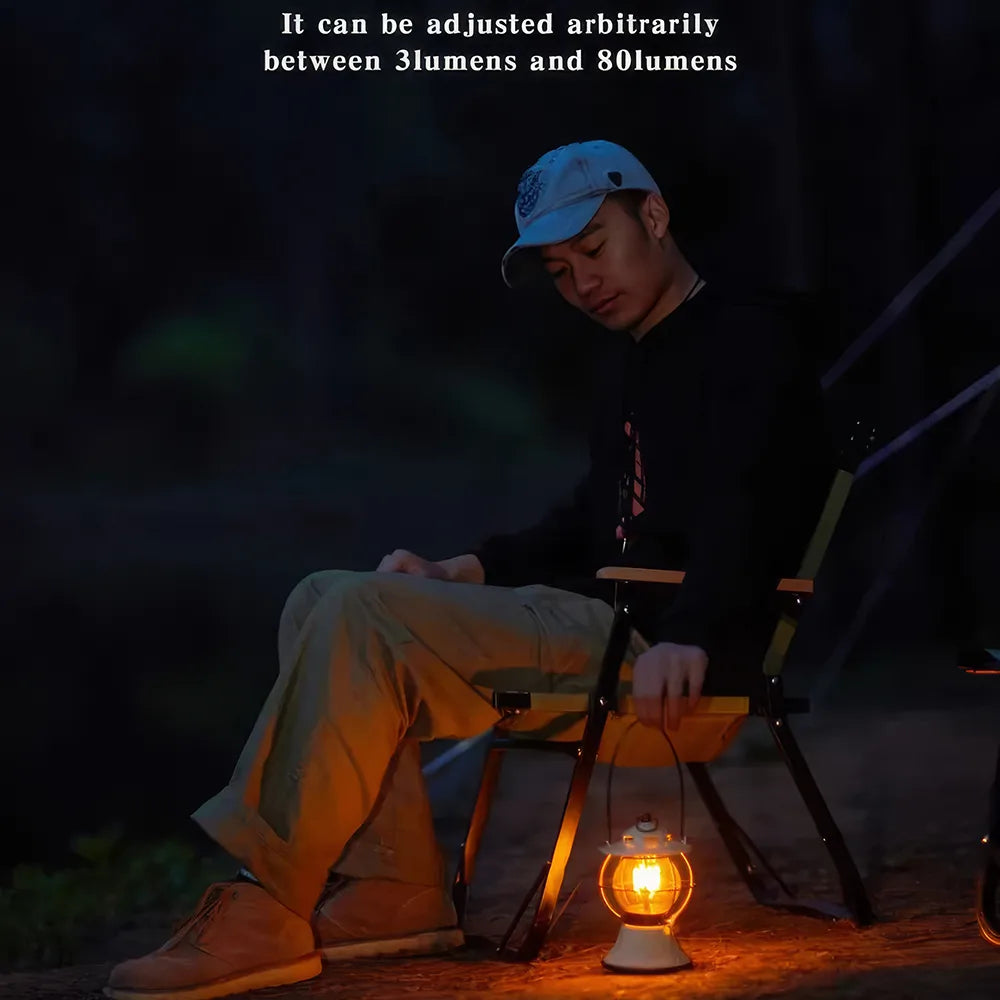 Rechargeable LED Retro Camping Lantern