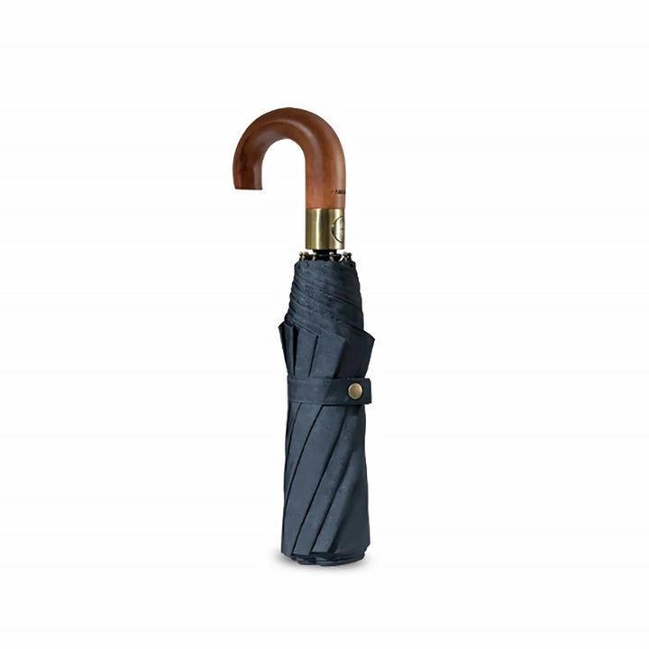 Automatic Wooden Handle Windproof Business Umbrella