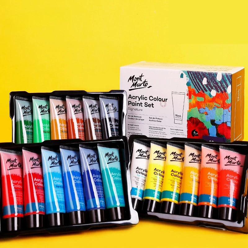 75ml Non-Toxic Waterproof Acrylic Paint Set