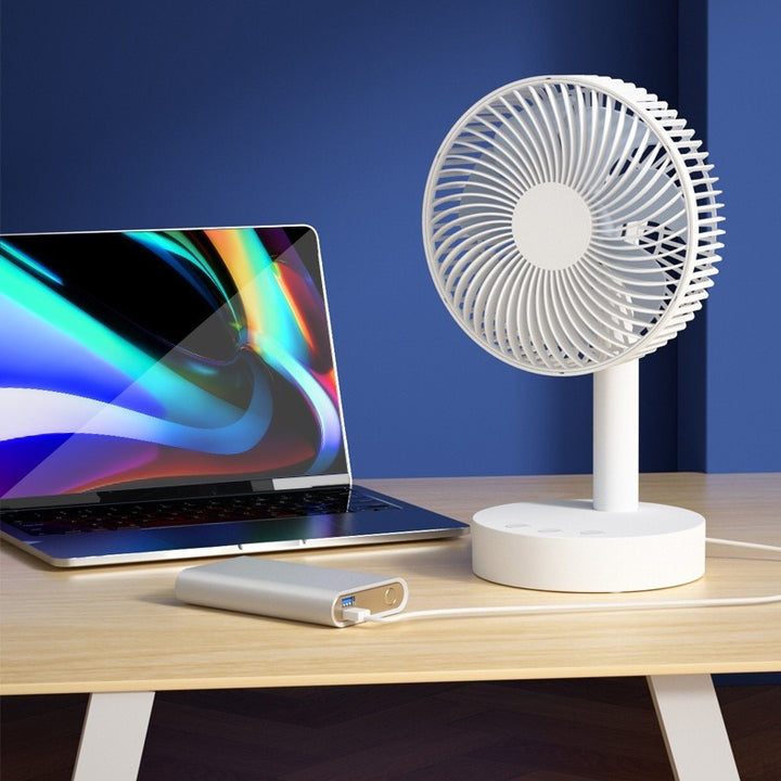 Portable Rechargeable Desktop Fan 8 Inch Mini USB Fan for Home and Office