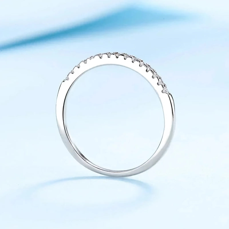 Elegant Moissanite Eternity Band