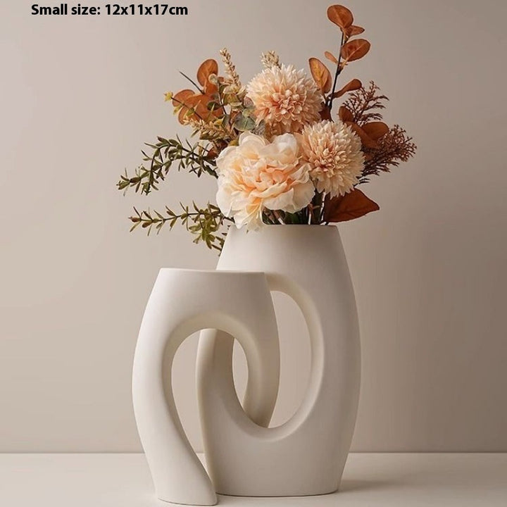 Creative Ceramic Vase Abstract Art Decoration Living Room Dining Table Shaped Vase Home Decoration