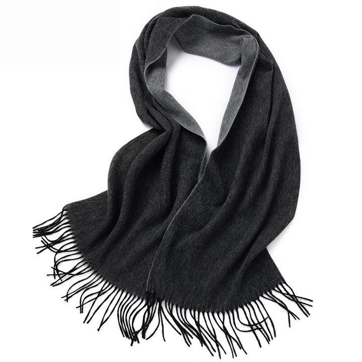 Luxurious Double-Sided Wool Scarf - Cashmere Pashmina Shawl & Wrap