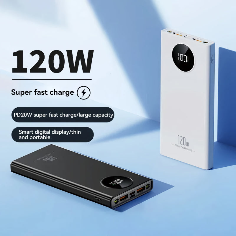 120W Ultra Fast Charging Power Bank for All Devices