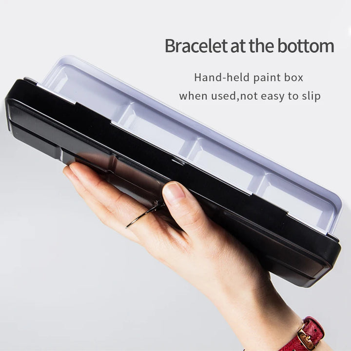 24/36 Color Portable Watercolor Paint Set with Brush Pen for Travel &amp; Art Supplies