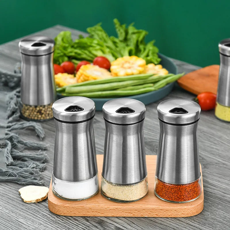 Stainless Steel Pepper and Salt Shaker