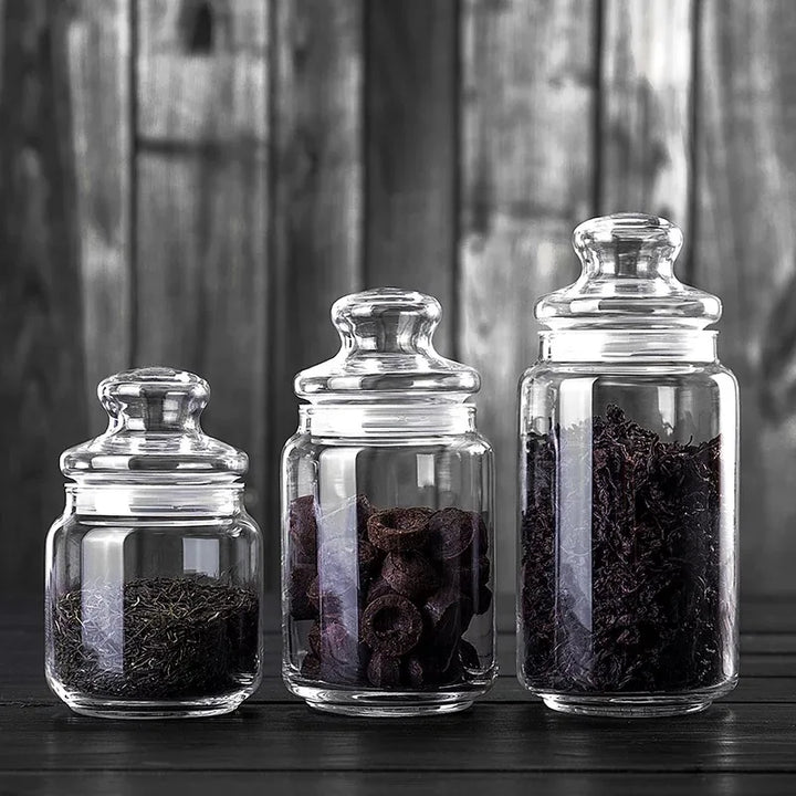 Portable Glass Tea Storage Jar