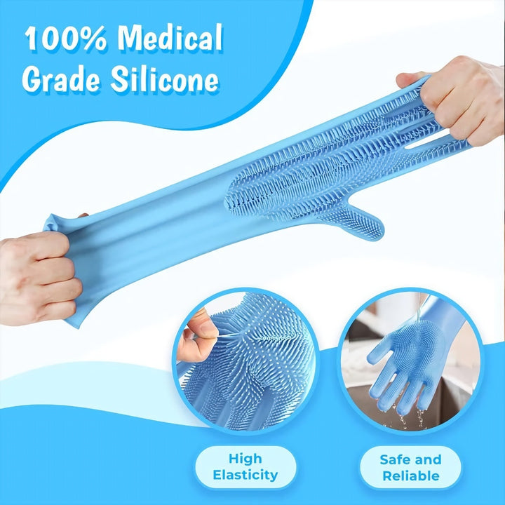 Pet Grooming Silicone Gloves