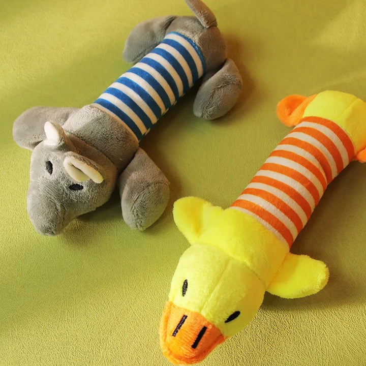 Funny Squeaky Plush Animal Toys for Puppies and Small Dogs