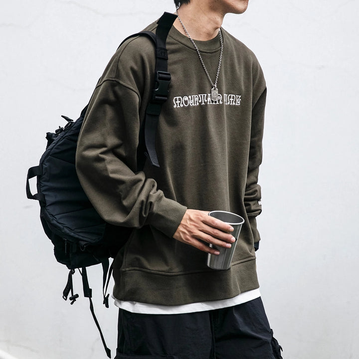 Streetwear Hip Hop Embroidery Sweatshirt for Men