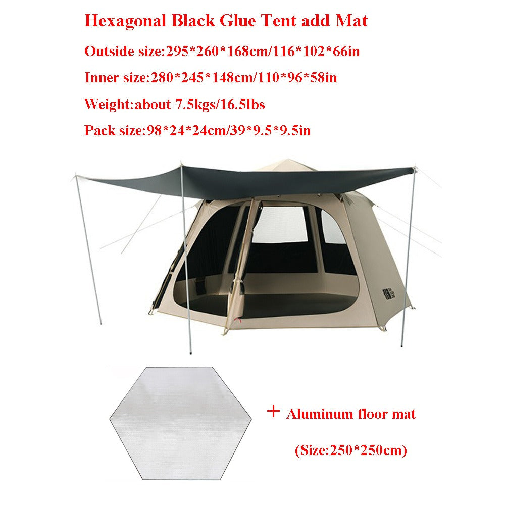 Hexagonal Waterproof Automatic Tent