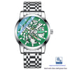 Color: White Green White Steel Belt