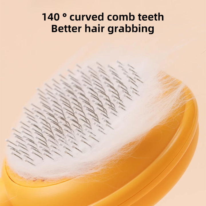 Self-Cleaning Pet Grooming Brush for Dogs and Cats