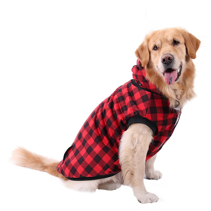 Large Pet Dog Winter Coat with Detachable Hood