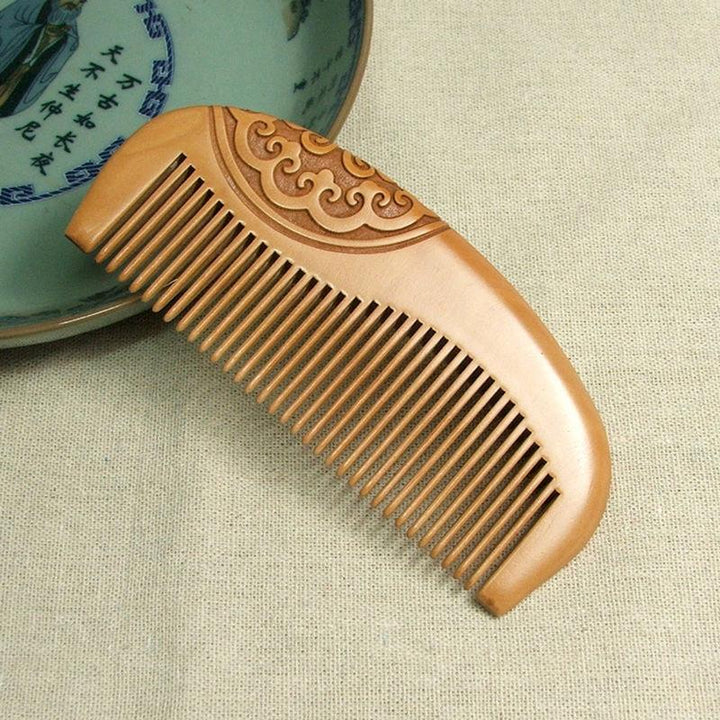 Peach Wood Hair Brush