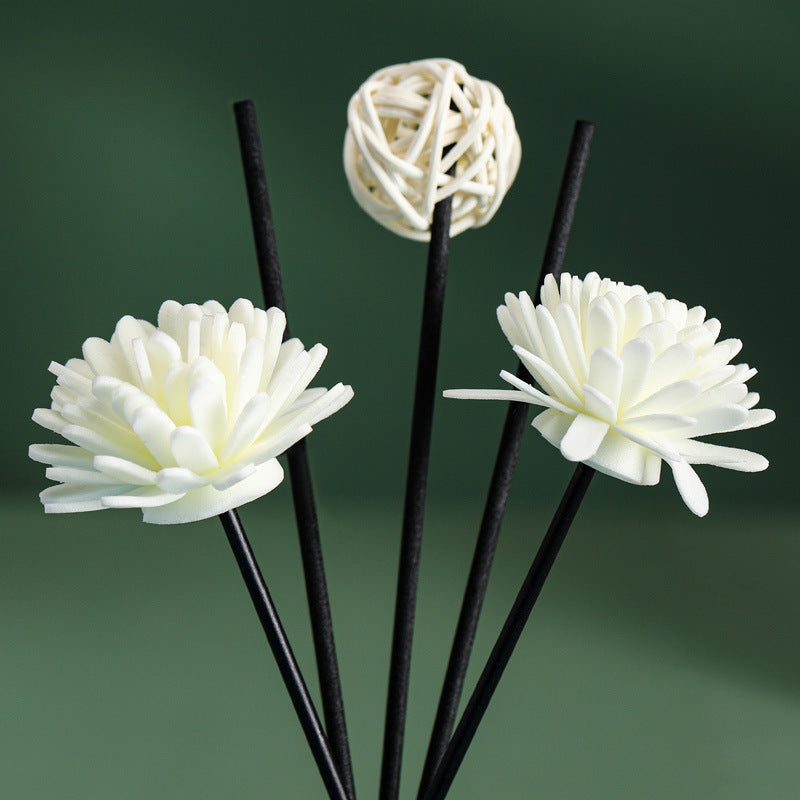 Luxurious Jasmine Reed Diffuser Set with Plastic Flower