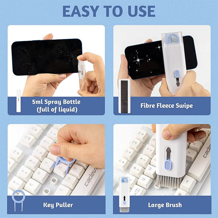 Ultimate Electronics Cleaning Kit: 7-in-1 Multi-Tool for Keyboards, AirPods, Screens & More