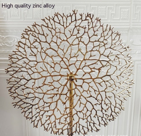 European Entry Lux Metal Sea Tree Coral Decoration Living Room Entrance Crafts Display