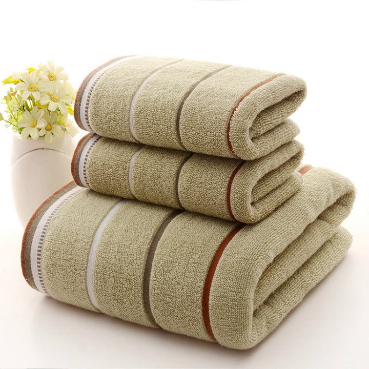 Cotton Three-piece Towel Veneer Cloth Thickened Hotel Bath Towel Embroidery