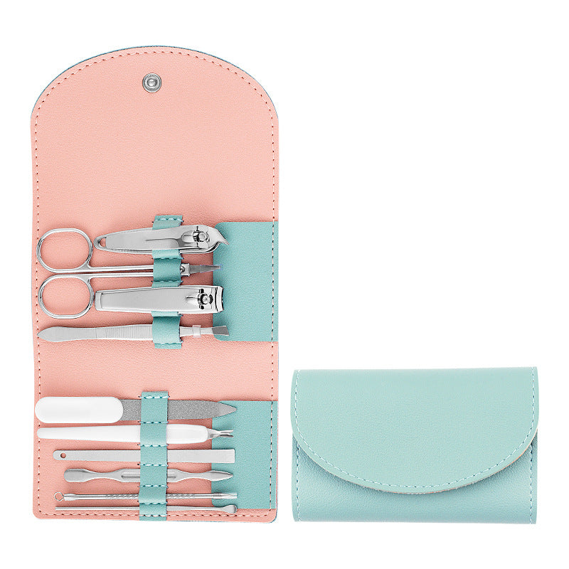 Portable 10-Piece Manicure and Pedicure Nail Clipper Set