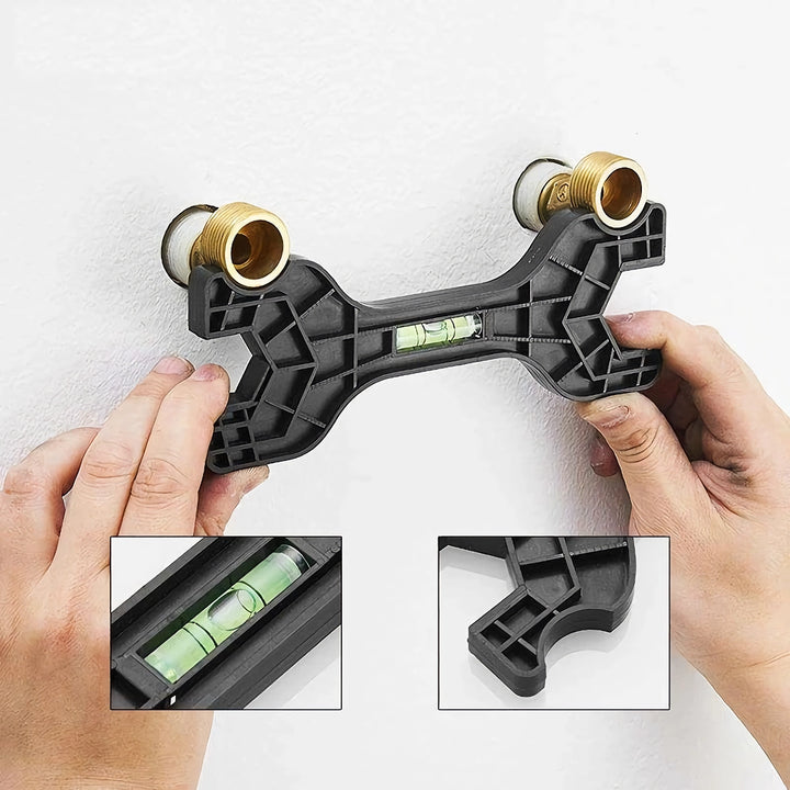 Multifunctional Dual-Head Wrench with Level