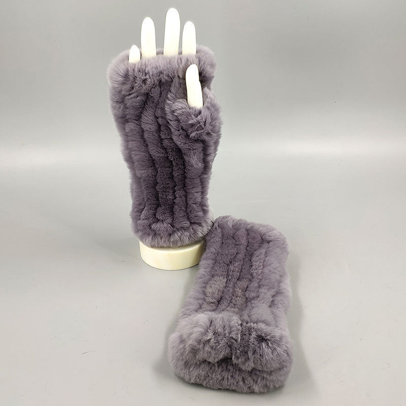 Winter Wristband Mid-length Gloves