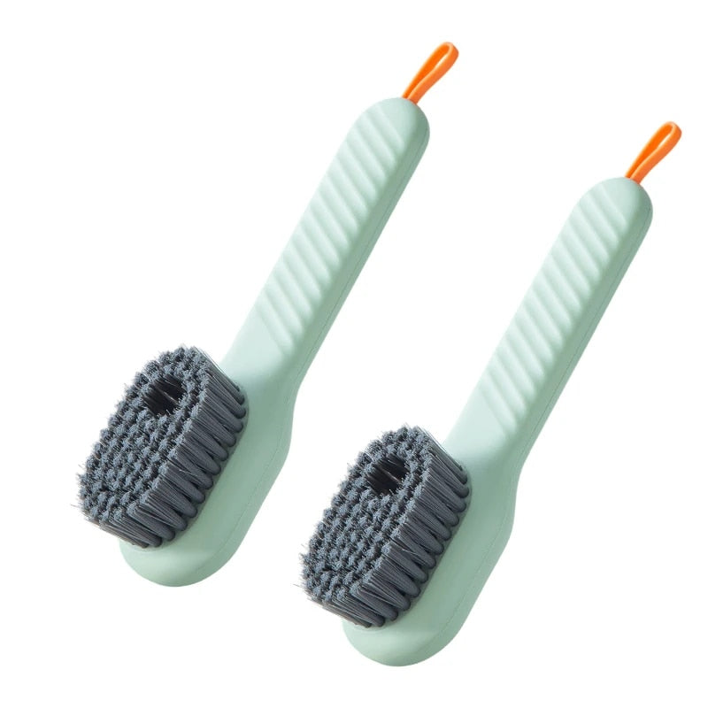Multifunctional Soft-Bristled Shoe Brush with Long Handle