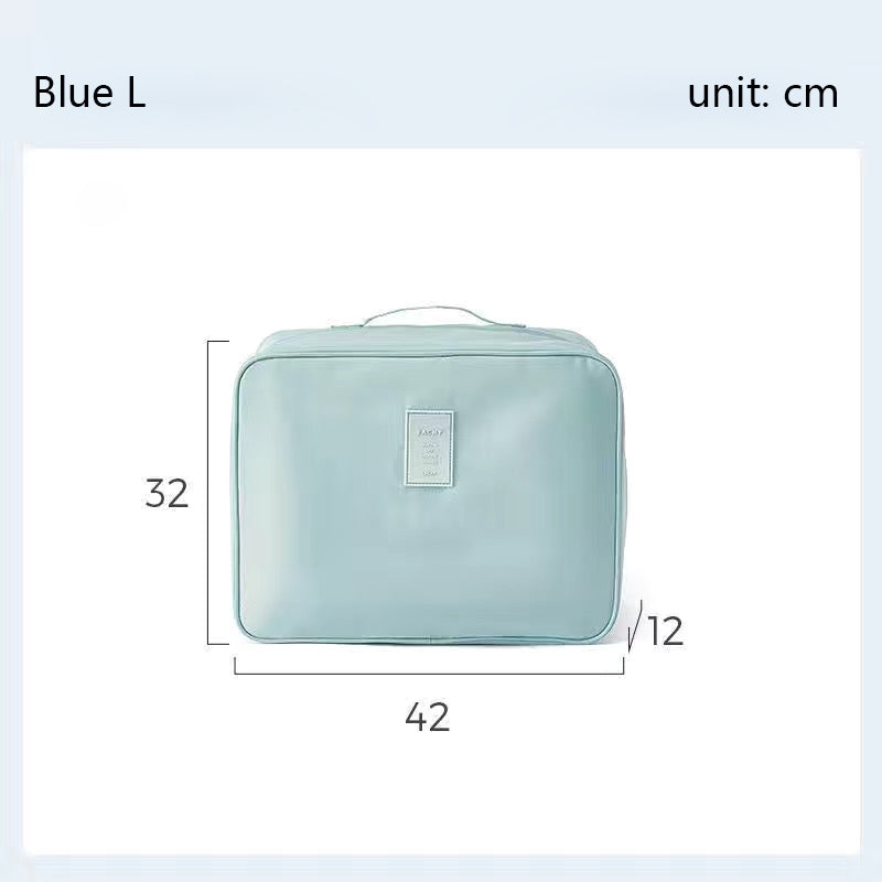 Compact Dual-Layer Travel Organizer for Clothes and Accessories