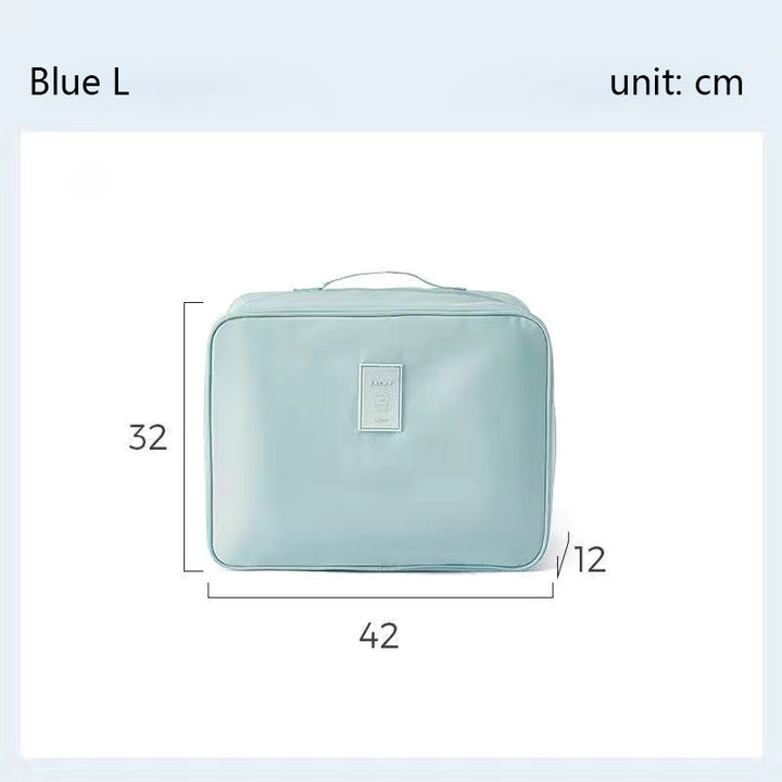 Compact Dual-Layer Travel Organizer for Clothes and Accessories