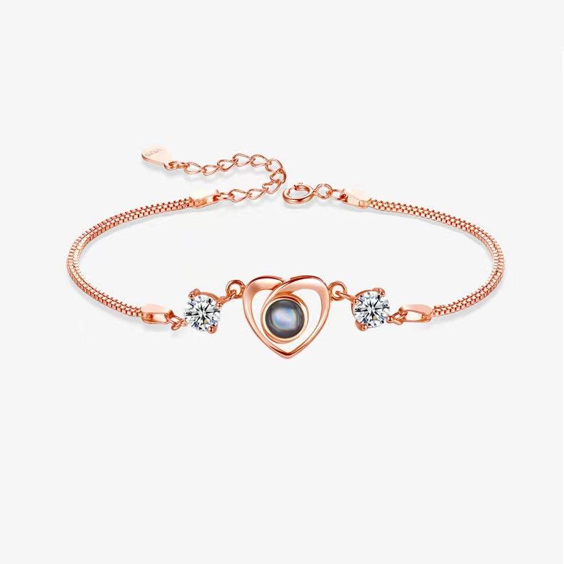 100 Kinds Of Silver Projection Bracelet Women I Love Your Creativity - Trendha