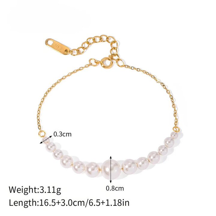 Fine Size Pearl Spacer Necklace/Bracelet