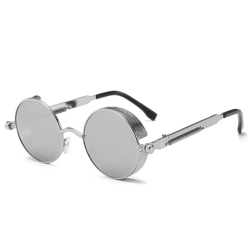 Luxury Steampunk Round Sunglasses for Men and Women