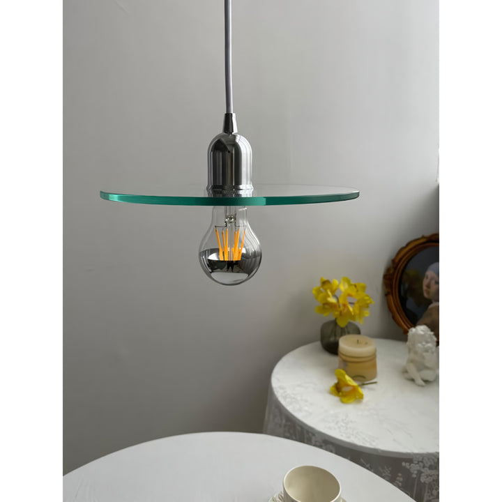 Modern Clear Glass Pendant Light for Dining & Bedrooms