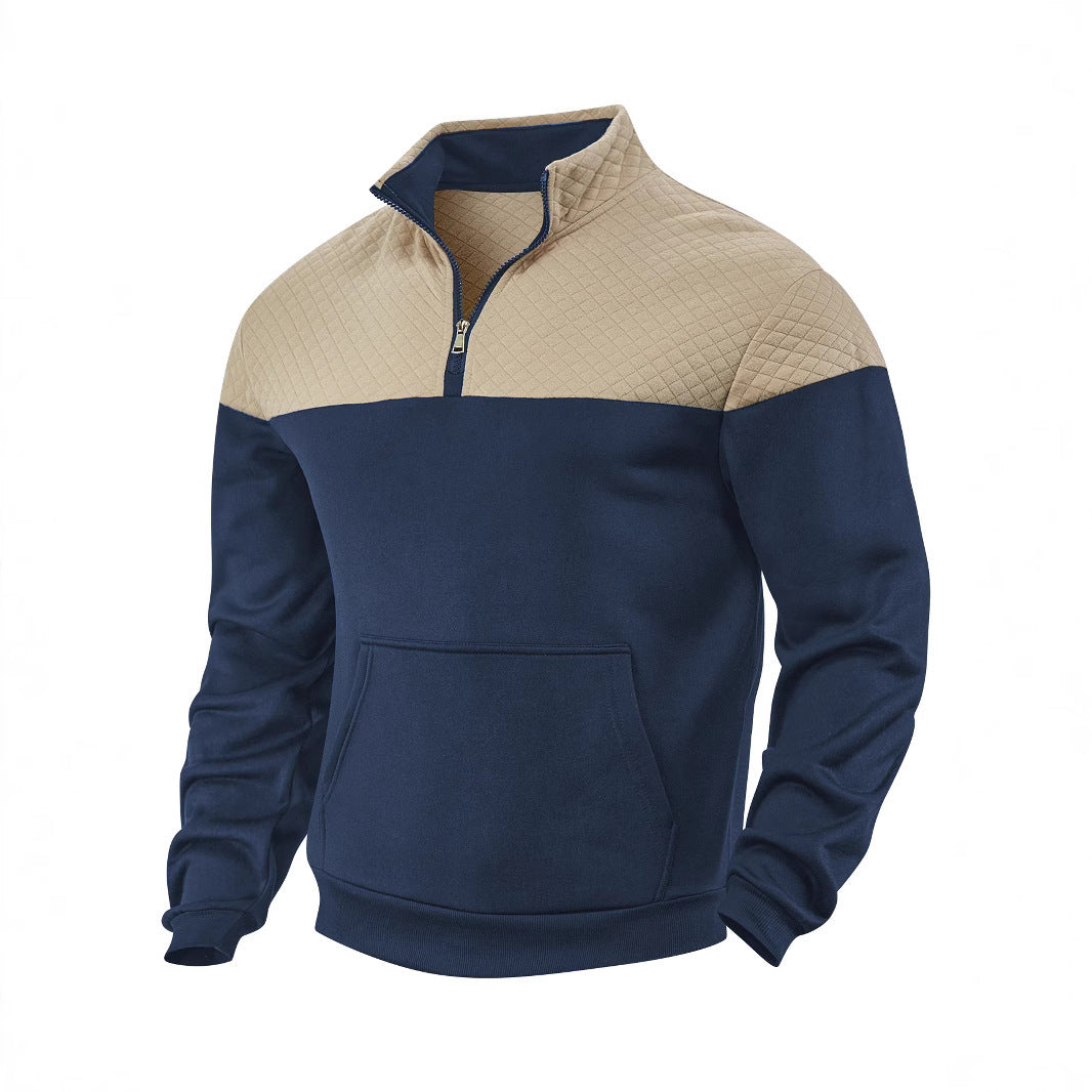 Men's Color Matching Fashion Casual Sweater