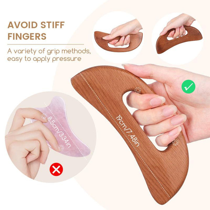 Health Care Slimming Guasha Board Wood Therapy Massage Stick