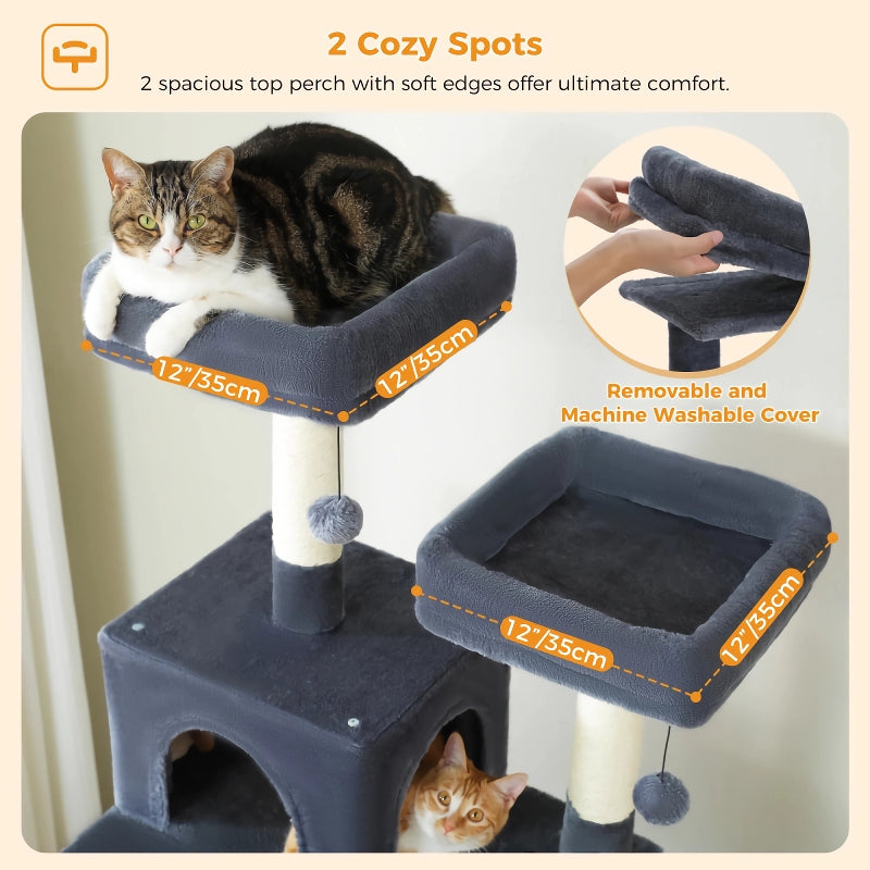 Large Cat Tree Tower for Indoor Cats