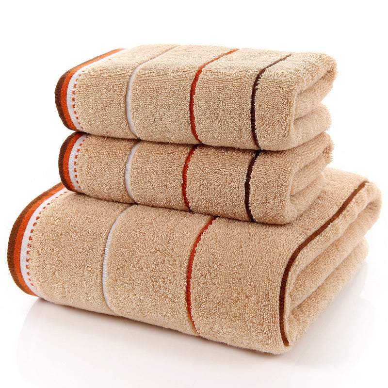 Cotton Three-piece Towel Veneer Cloth Thickened Hotel Bath Towel Embroidery