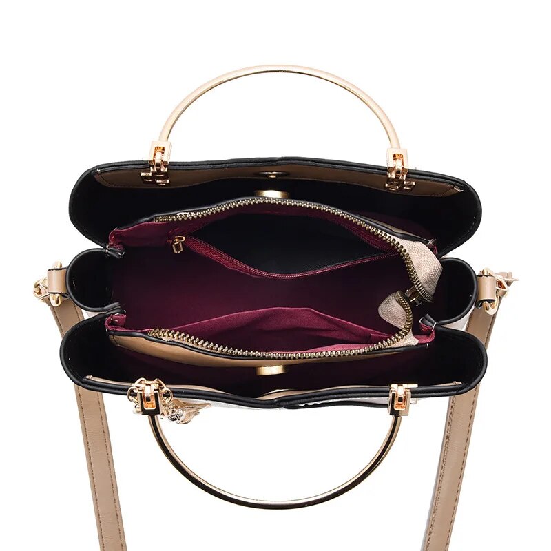 Luxury Fashion Women's PU Leather Bucket Crossbody Bag