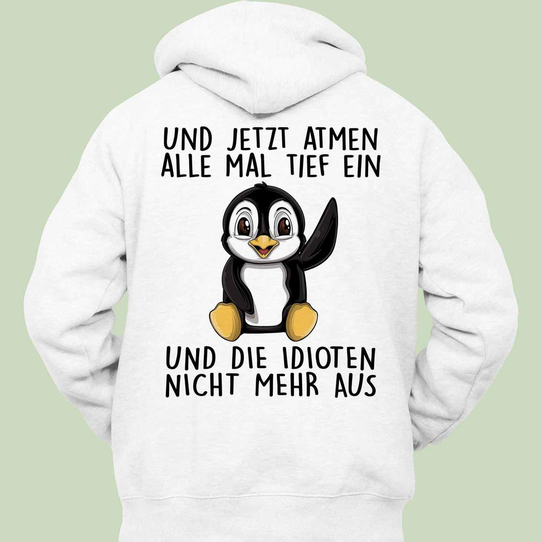 Penguin Graphic Polyester Hoodie