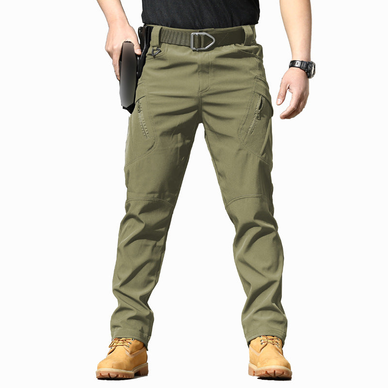 Tactical Outdoor Stretch Overalls Loose Soft Shell Pants Waterproof