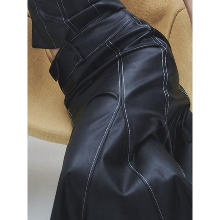 Chic Low Waist Fishtail Skirt with Zipper Detail