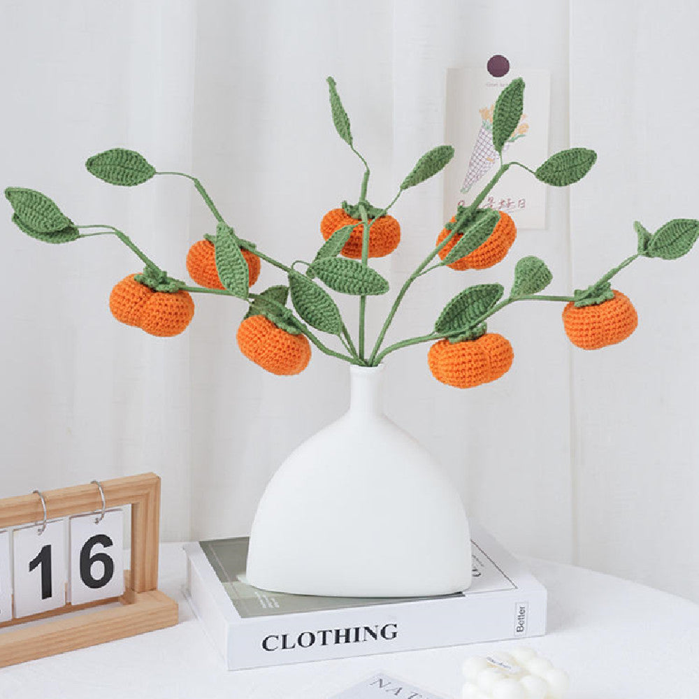 DIY Osmanthus Persimmon Knitted Material Set